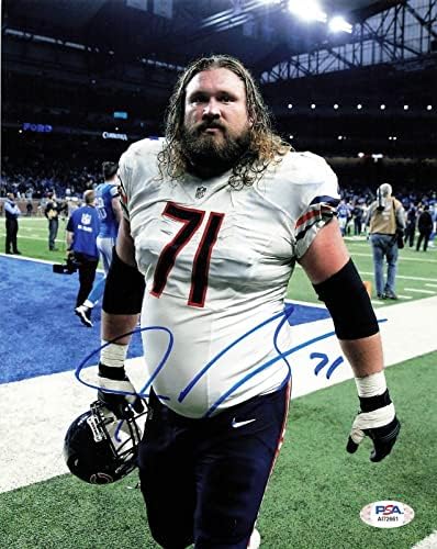 ДЖОШ СИТТОН подписа снимка 8x10 PSA / DNA Chicago Bears С автограф - Снимки NFL с автограф
