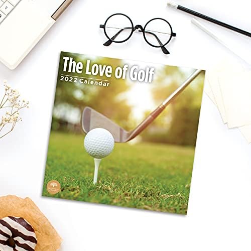 Стенен Календар Любов към голф 2022 от Bright Day, 12 x 12 См, Красиви спортове за почивка
