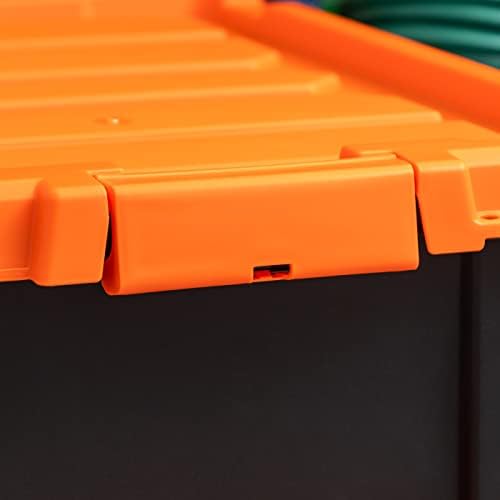 IRIS USA 11-галлоновые Тежкотоварни Пластмасови контейнери за съхранение на багаж, 2 опаковки, Гъвкави Контейнери-Лотария