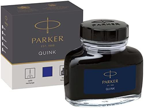 Перьевая писалка Parker Течни Мастила създаден на Quink в бутилки, 57 мл, в кутия - Син