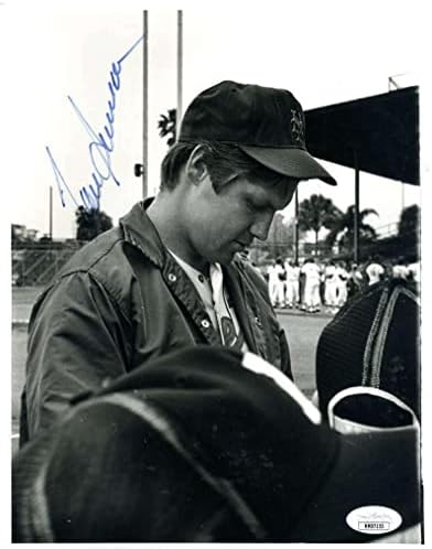 Сертификат Том Сивера JSA с Автограф На Винтажной Оригинални снимки - снимки на MLB с автограф