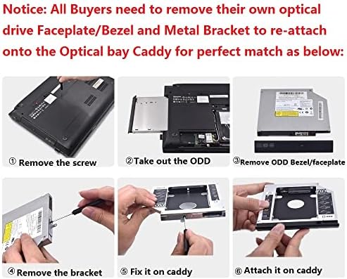 12,7 мм 2-ри твърд диск SATA HDD SSD оптично отделение Caddy Frame тава за Acer Aspire 7730 7730G 7730Z 7730ZG