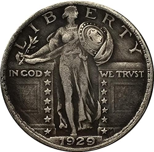 Възпоменателна Монета Криптовалюта Любима Монета 1929 Американски Орел Свобода сребърно покритие Масивна Монета