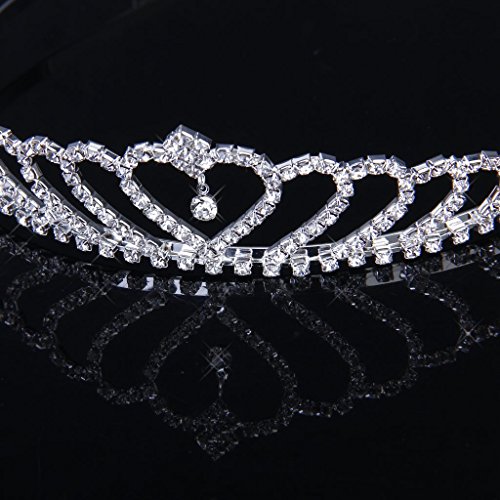 Стилни кристали и превръзка на главата във формата на короната на принцеса, шнола за коса, Диадема, сватбена
