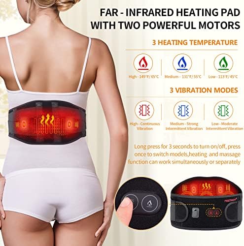 Топло FEETMOR за облекчаване на болки в гърба - Масаж на гърба с подгряване, електрически Масаж на гърба с една