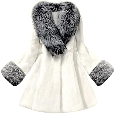 Дамско палто със средна дължина, Модни Топла Горна дреха С V-образно деколте, Модно Палто с дълъг ръкав, Всекидневни