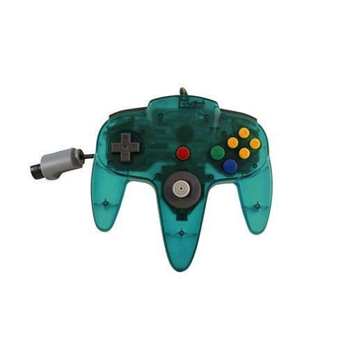 TTX N64 - Външен вид контролер - Прозрачен Синьозелен - Nintendo 64