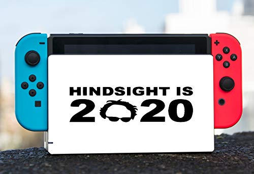 Hindsight - Това е Черно-Бял Винил Стикер 2020 Г., Скинутая MWCustoms за докинг станция Nintendo Switch