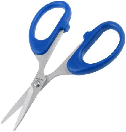 Aexit Домашен Офис Ръчни Инструменти Синя Химикалка Метален Нож Шевна Хартия Директни Ножици Ножица 4,7