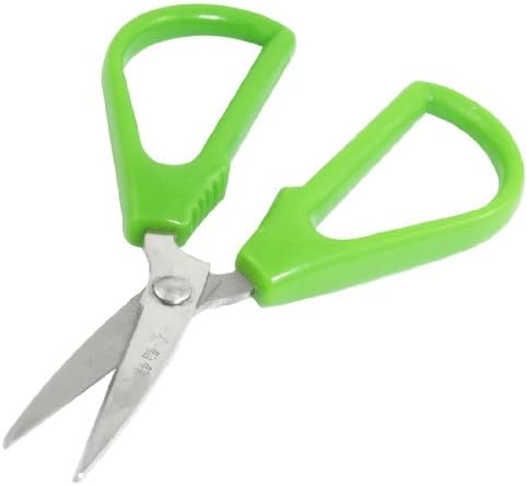 Aexit Студентите A-p-pl Ръчни Инструменти Зелена Пластмасова Дръжка Ножици С Остър Нож Ножици За Хартия Режещ
