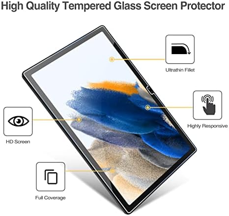 ProCase 2 Опаковки със Защитно фолио за дисплея на Galaxy Tab A8 10,5 2022 X200 X205 X207 в комплект с калъф