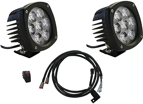 Комплект led прожектори Тигър Светлини TLG3 Совместимс/Уплътнител за John Deere RSX, XUV 5.800 Усилвател, 10000