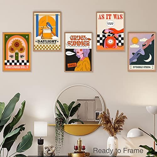 ретро Стенен плакат bonesweet за стая, Естетичен Декор на стените в стил ретро, Плакат на Хари Стайлза за сядане
