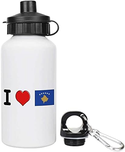 Бутилка за вода / напитки Azeeda 600 мл I Love Kosovo за Еднократна употреба (WT00054664)
