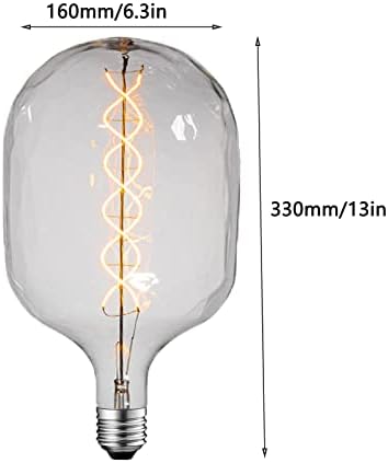 Lxcom Lighting Негабаритная Декоративна Крушка 8w Голям Led Крушка на Едисон Реколта Лампа на Извънгабаритни