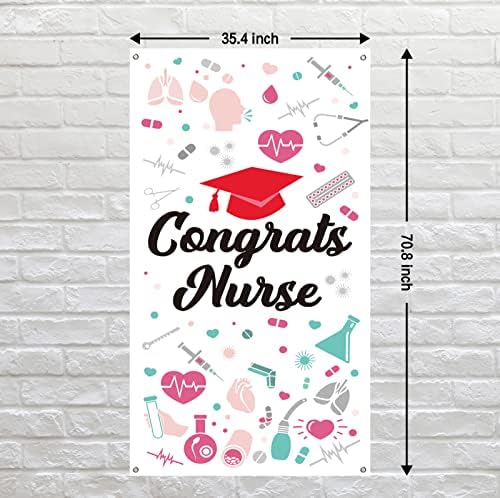 INNORU Поздравява за Украса Банер На врати, медицински Сестри, Декор Голям Вратата, на Капачката За Абитуриентски