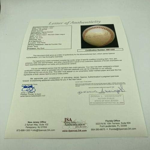 Рядък Играта на топка с автограф от Вик Соррелла, Подписан в най-Ниската лийг бейзбол 1935 година Детройт Тайгърс