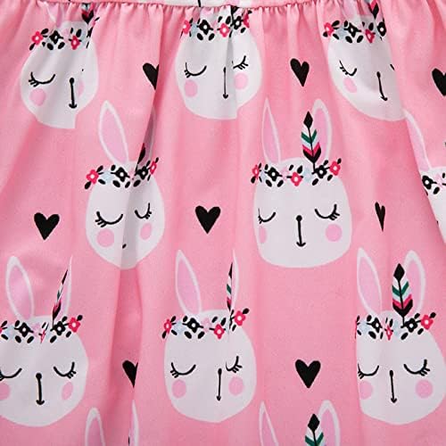 Лятна рокля KAGAYD за момичета, Великденско рокля за малки Момичета, Великден дрехи с цветен модел на Заек,