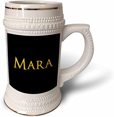 3дРоза Мара - най-якото детско име за момичета в САЩ. Жълто към черно шарме. - Чаша за стейна на 22 унция (stn-362761-1)