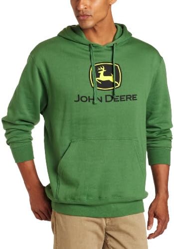 Пуловер с качулка и Лого на търговската марка John Deere NCAA Мъжки Отвътре