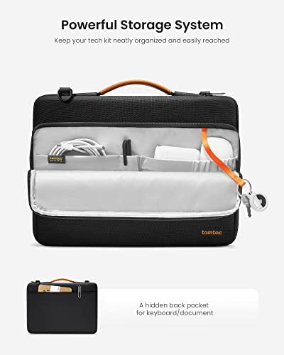 Защитна чанта за лаптоп tomtoc 360 през рамо за 13-инчов MacBook Air M2/A2681 M1/A2337 2022-2018, 13-инчови