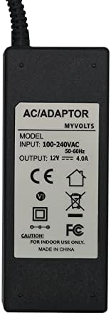 Захранващ Адаптер MyVolts 12V Съвместими с монитора на LG L1970HR/Уплътнител за него - штепсельная вилица САЩ