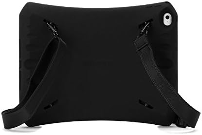 Калъф за iPad air 2, Защитни Игри Калъф Survivor Crossgrip с каишка за ръка, Черен
