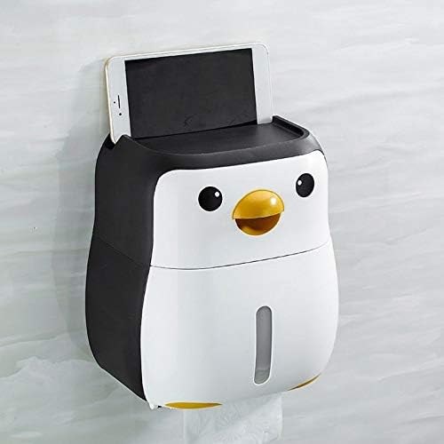 LIRUXUN Сладък Пингвин на Хартиен Контейнер Държач За Тоалетна Хартия Стенни Кутия За Салфетки Рафт Стенен Държач