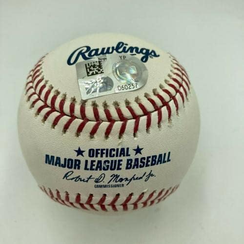 Дерек Джитър Сега отбивающий Кратък стоп № 2 Подписа бейзболни топки на MLB с голографическими автограф