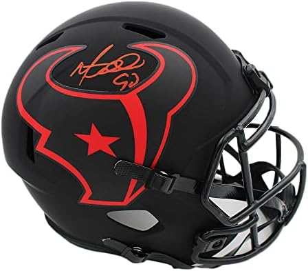 Марио Уилямс Подписа Голям шлем NFL Хюстън Техасс Спин Эклипс - Каски NFL с автограф