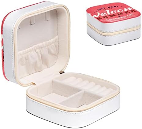 RODAILYCAY подарък Кутия за бижута за жени, Преносима Кутия За съхранение на Дисплеи, Wwlcome Летен Калъф-Органайзер
