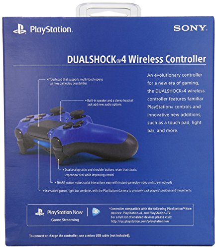 Безжичен контролер DualShock 4 за PlayStation 4 - Wave Blue [Стар модел] (обновена)