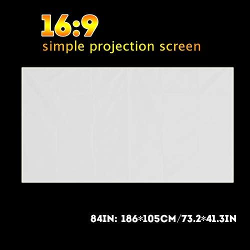n/a 1 бр. Здрав Прозрачен екран Портативен Прожекционен Екран за Проектор Завеса Екрани за кино Air (Размер: