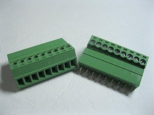 15 броя 9-пинов Конектор със стъпка 3,5 мм Винт Клеммной подложки Зелен Цвят, Сменяем Тип с пряк контакт