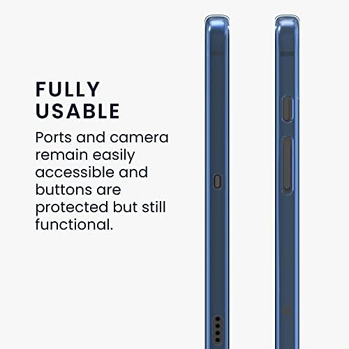 Калъф kwmobile е Съвместим с Samsung Galaxy Tab S7 FE Case - Мека Задна Защитна капачка от TPU за таблет - Син