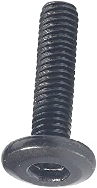 10/20 парчета M5 M6 M8 Черно Гипотенузный винт с плоска глава с шестигранным колела, Странични Мебелни винтове