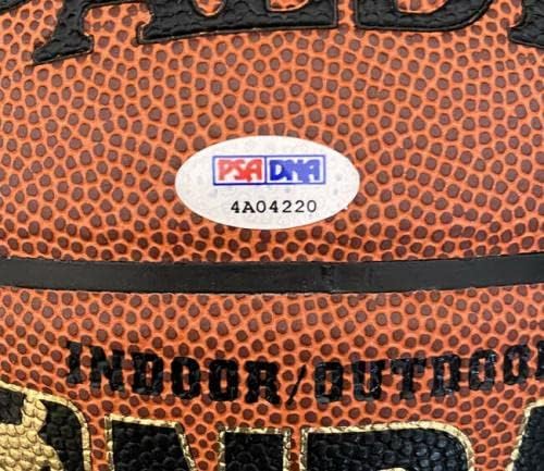 Джери Лукас ПОДПИСА Баскетболен вход-изход + HOF 79 Knicks Рояли ITP PSA / DNA С АВТОГРАФ - Баскетболни топки