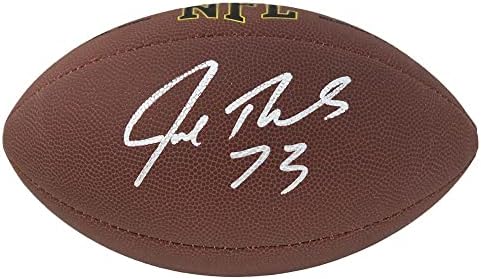 Джо Томас Подписа Wilson Super Grip пълен размер на топка за Футбол NFL - Футболни топки с Автографи