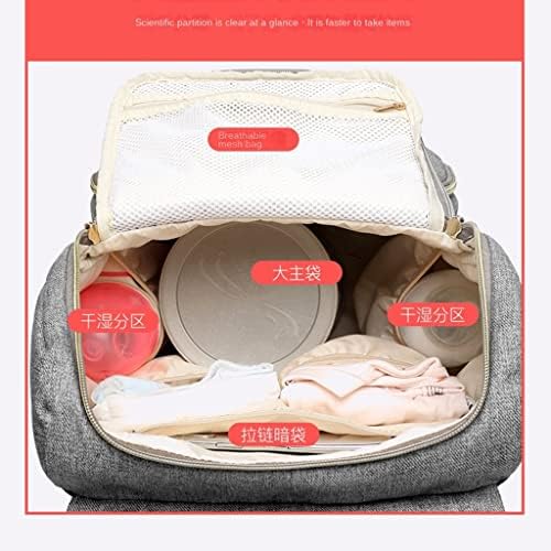 DHTDVD Чанта за майките, раница, многофункционална чанта за пътуване от плат Оксфорд голям капацитет, раници