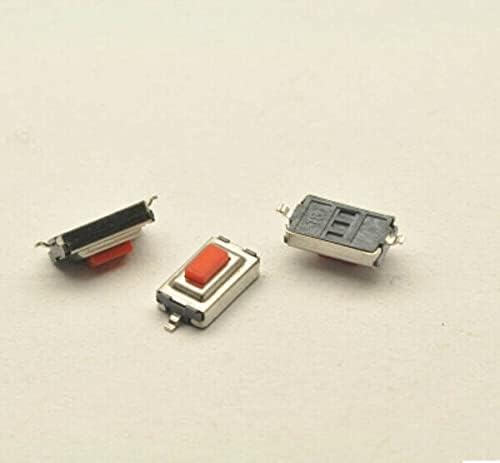 Преминете такт 500шт. 3 * 6 * 2.5 ММ 2pin SMD тайният ключ микропереключатель с бяла/червена глава, авто микропереключатель,
