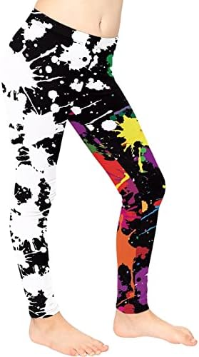 Панталони за Йога FUSURIRE за момичета, Размери 4-13, Детски Гамаши с Висока Талия, Спортни Спортни Танцови