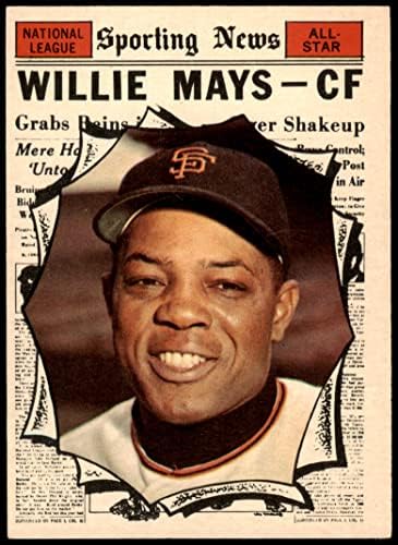 1961 Topps 579 All-Star Сан Франциско Джайентс Уили Мейс (бейзболна картичка), БИВШДжайентс