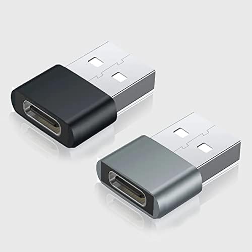 Бърз USB адаптер-C Female USB Male, който е съвместим с вашия BLU Pure XR за зарядни устройства, синхронизация,