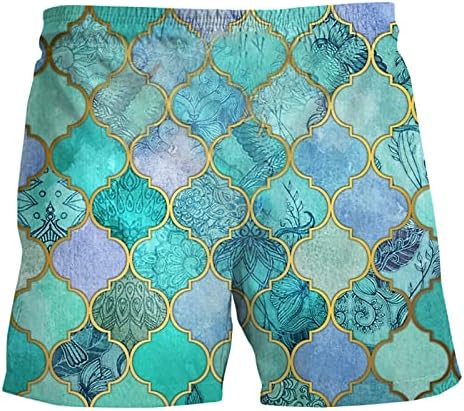 Мъжки Спортни Шорти, Нови Обикновена Плажни Панталони на Райета с 3D Цифрово Принтом, Ежедневни Панталони, Всекидневни