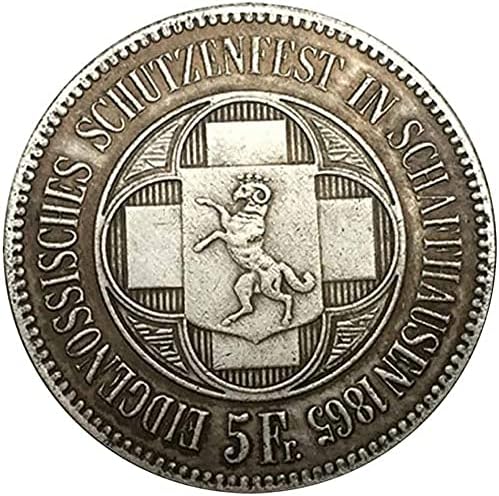 Историческа Възпоменателна Монета от 1865 година и Конфедерация Монета евро-опаковъчна хартия Възпоменателни