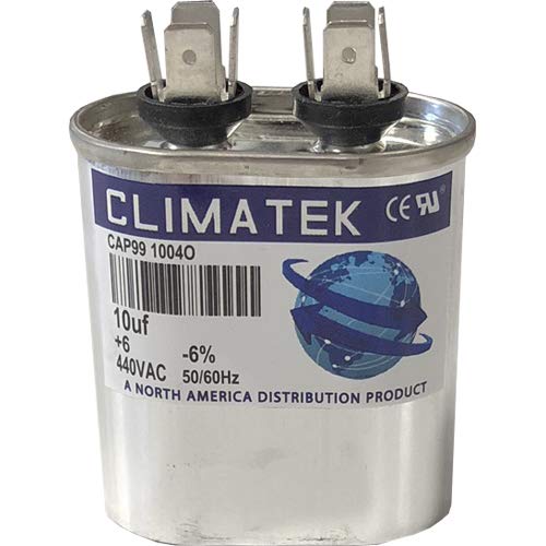 Овална кондензатор ClimaTek - подходяща за носител на P281-1003 | 10 icf MFD 370/440 Волта променлив ток