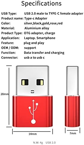Адаптер BoxWave е Съвместим с Vesela True (адаптер от BoxWave) - Устройство за превключване на порта USB-A-C