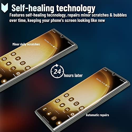 Yetagso за Samsung Galaxy S23 Ultra Защитно фолио за екрана, 2 пакета HD Прозрачен Ултра Гладка, Мека, Сетивна