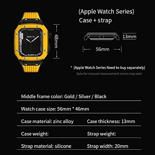 EKINS за Apple Watch Band Series 8 7 45 мм, Комплект за промяна на гривната за ръчен часовник от сплав kvinnor