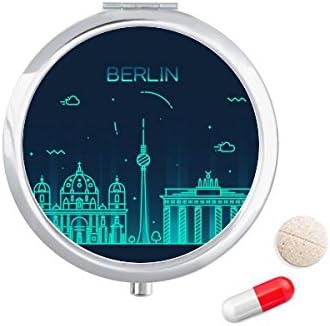 Германия Берлин Атракция Архитектура Калъф За Хапчета В Джоба Кутия За Съхранение На Лекарства Контейнер Опаковка